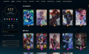 Conta LoL/Valorant Season 5, Skins prestigio e santuário - League of Legends