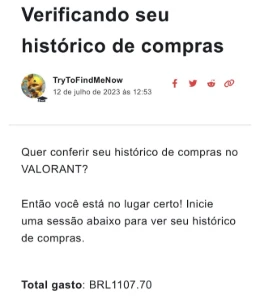 Conta Valorant (Único Dono)