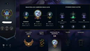 Conta Gold4 excelente MMR com Yone Emissario da Luz - League of Legends LOL