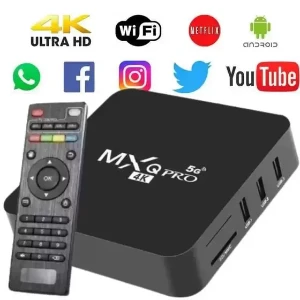 TV BOX MXQ 5G32GB de meemoria RAM e 256GB memoria interna; - Produtos Físicos