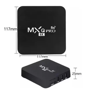TV BOX MXQ 5G32GB de meemoria RAM e 256GB memoria interna; - Produtos Físicos