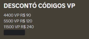 Fonte para conseguir comprar VP's muito mais baratos - Valorant