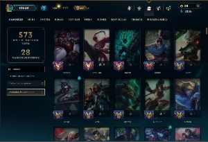 Unranked com TODOS os Champs e 129 Skins ( JG / MID / TOP ) - League of Legends LOL