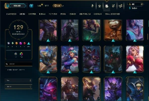 Unranked com TODOS os Champs e 129 Skins ( JG / MID / TOP ) - League of Legends LOL