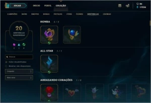 Conta LoL Gold III/Todos os Campeões/360 Skins - League of Legends