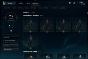 Conta LoL Gold III/Todos os Campeões/360 Skins - League of Legends