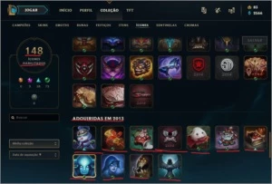 Conta league of legends 2012 barata (330k Riven + mts skins) LOL