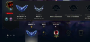 Conta lol diamante 4 sem email confirmado ganhando 30 pdl - League of Legends