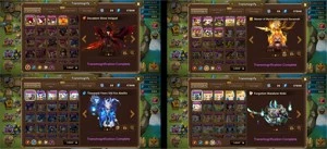 G1 com Seara Tiana Bastet Psma Hathor Kinki Leah +53Nat5s - Summoners War