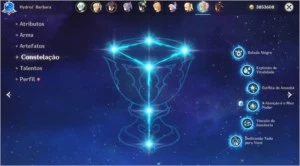 CONTA GENSHIN IMPACT - 6 PERSONAGENS de 5 Estrelas