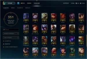 Conta de League Of Legends com mais de 100 Champs OURO III LOL