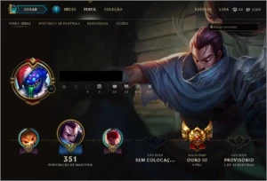 Conta de League Of Legends com mais de 100 Champs OURO III LOL