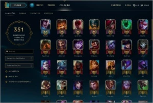 Conta de League Of Legends com mais de 100 Champs OURO III LOL