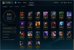 Conta de League Of Legends com mais de 100 Champs OURO III LOL