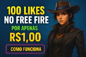 100 Likes no Free Fire por apenas R$1,00 🔥