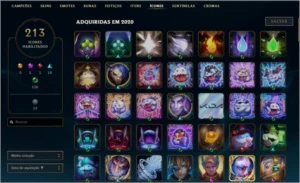 Conta Diamante 4, 259 Skins - League of Legends LOL