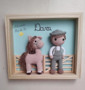 Enfeite de Porta Maternidade - Tema Fazendinha - Artesanato e Personalizados
