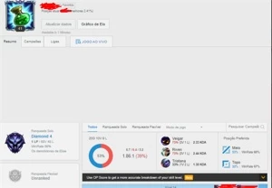 Conta Diamante 4 LoL - League of Legends