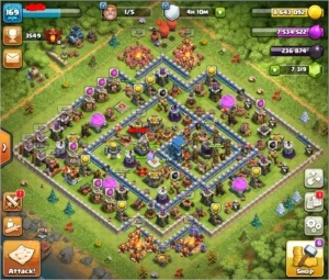 clash - CV 12 muito bem evoluida + clan lvl 14 gold II - Clash of Clans
