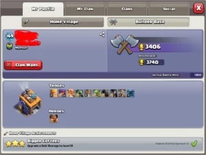 clash - CV 12 muito bem evoluida + clan lvl 14 gold II - Clash of Clans