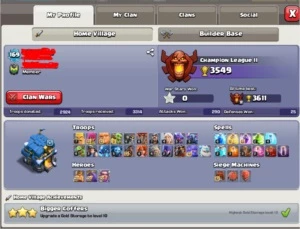 clash - CV 12 muito bem evoluida + clan lvl 14 gold II - Clash of Clans