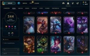 Conta LoL com mais de 300 skins MMR Gold - League of Legends