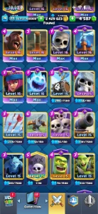 Conta clash royale full cartas lvl 15/16 / Lvl 77 / Torre 16
