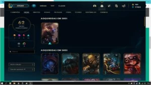 conta LoL 128 champs e 62 skins +17000 E.azul - League of Legends