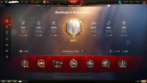 Conta WOT com quase R$3500 em tanq premium e 34 top tier - World of Tanks