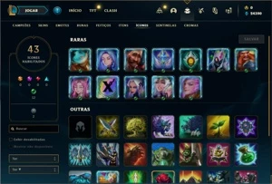 Conta prata 4 com 23 Champs e 5 Skins + 6 Espolios - League of Legends LOL
