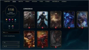 Conta LoL Lvl 395 / Elo: Platina 1 (MMR D4 recem dropado) - League of Legends