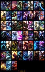 Plat 3 | 130 Champs | 51 Skins | 11 Pag. Runa | Full Espolio - League of Legends LOL