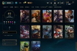 Conta Unranked com 85 campeões e 42 Skins ( MID / TOP / JG) - League of Legends LOL