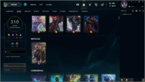 CONTA LOL 310 SKINS NO PRECINHO - League of Legends