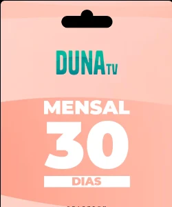 Duna tv recarga mensal 30 dias - 2 acessos simultâneos