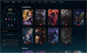 Conta LoL // lvl278 // 68 skin - League of Legends