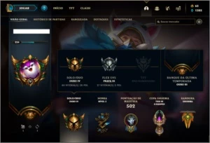 Conta ouro 4 com 145 champs e 57 skins ( 4 vitoriosas ) - League of Legends LOL