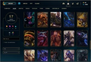 Conta ouro 4 com 145 champs e 57 skins ( 4 vitoriosas ) - League of Legends LOL