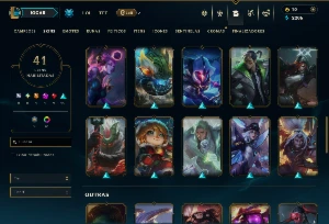Diamante 2 com TODOS os Champs e 41 Skins +7 Vitoriosas - League of Legends LOL