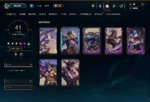 Diamante 2 com TODOS os Champs e 41 Skins +7 Vitoriosas - League of Legends LOL