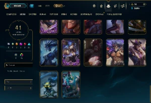 Diamante 2 com TODOS os Champs e 41 Skins +7 Vitoriosas - League of Legends LOL