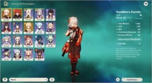[AR44] KAZUHA E DILUC C1 5* BANNER GARANTIDO - Genshin Impact