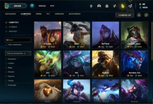 Conta Unranked com 150 Champs e 164 Skins ( MAIN SUP ) - League of Legends LOL