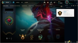 Smurf gold 4 com 71% winrate - League of Legends LOL