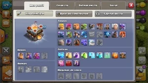 CONTA CLASH OF CLANS