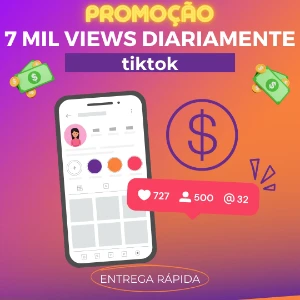 7 mil views diariamente (1 mês) - Redes Sociais