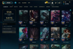 Bronze 4 com TODOS os Champs 223 Skins +1 Prestigio - League of Legends LOL