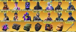 480 Skins+ Caveirao roxo+zumbi rosa+Renegade+galaxy