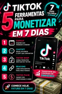 Tiktok - Curso monetização em 7 dias!