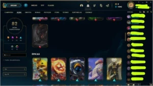 Conta lol lvl 60 Com Neeko e Irelia Prestigio 82 skins - League of Legends